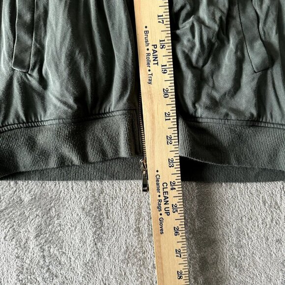 Tart Women’s Olive Green Bomber Jacket Size Small Grunge Light Weight Casual - Picture 7 of 9